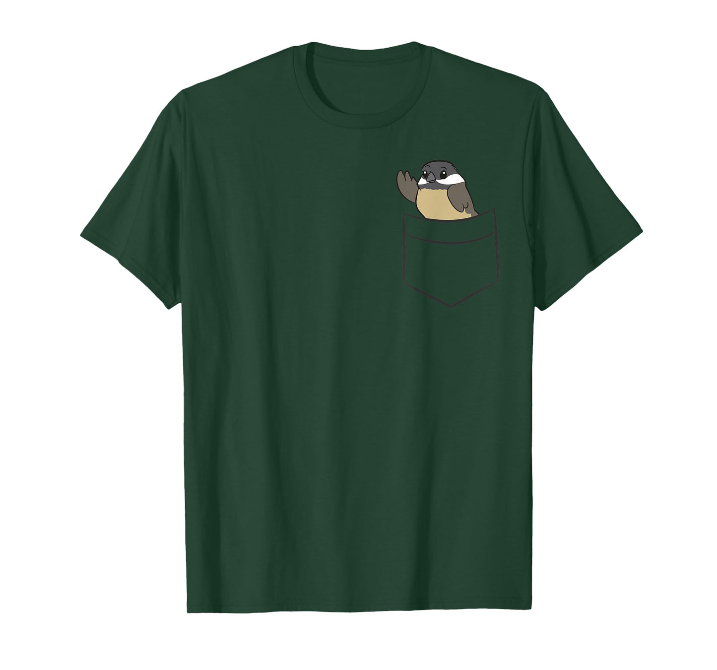 Chickadee In The Pocket Cute Pocket Chickadee T-Shirt