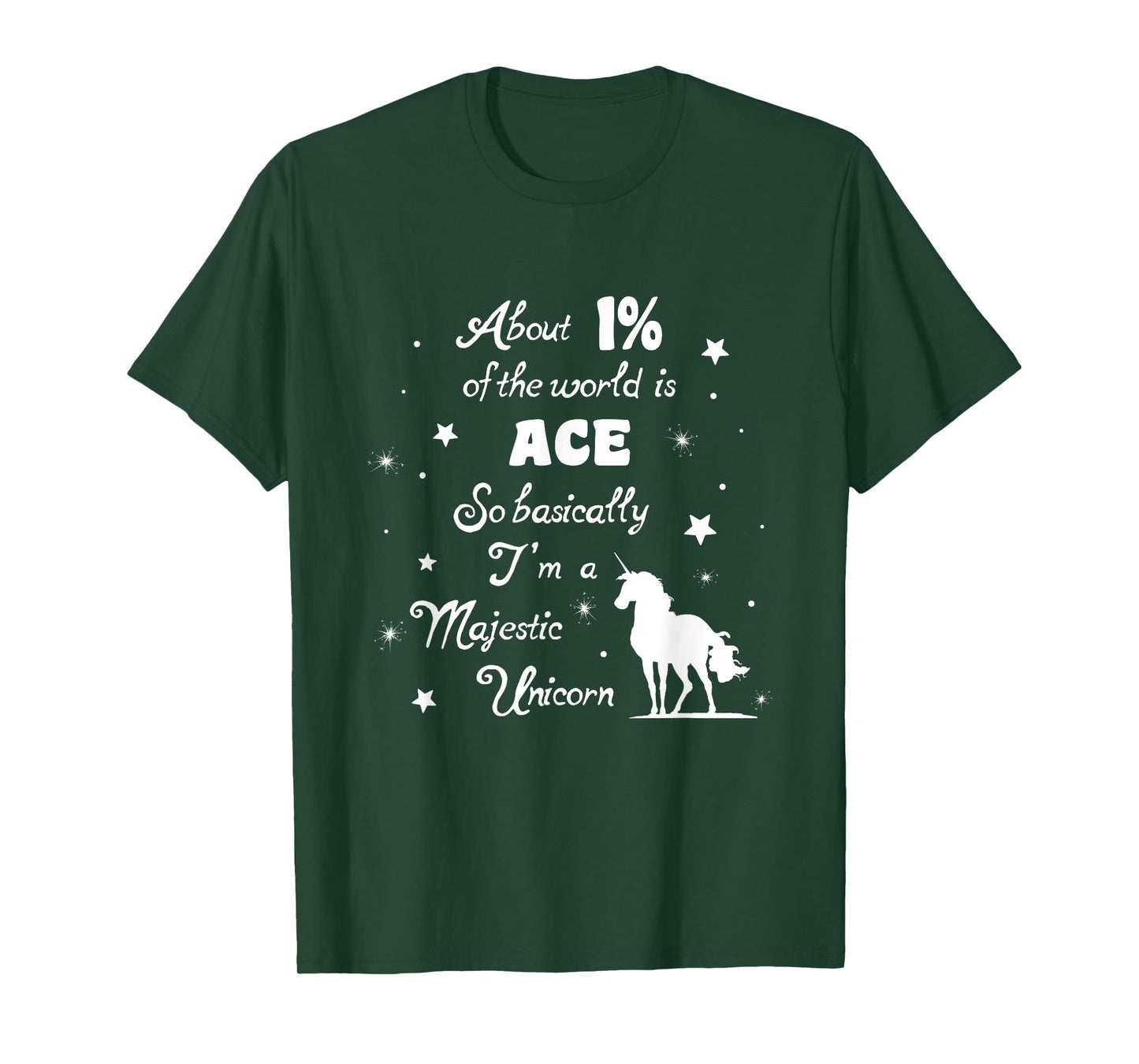 Ace Majestic Unicorn tshirt Asexuality Asexual pride t-shirt T-Shirt