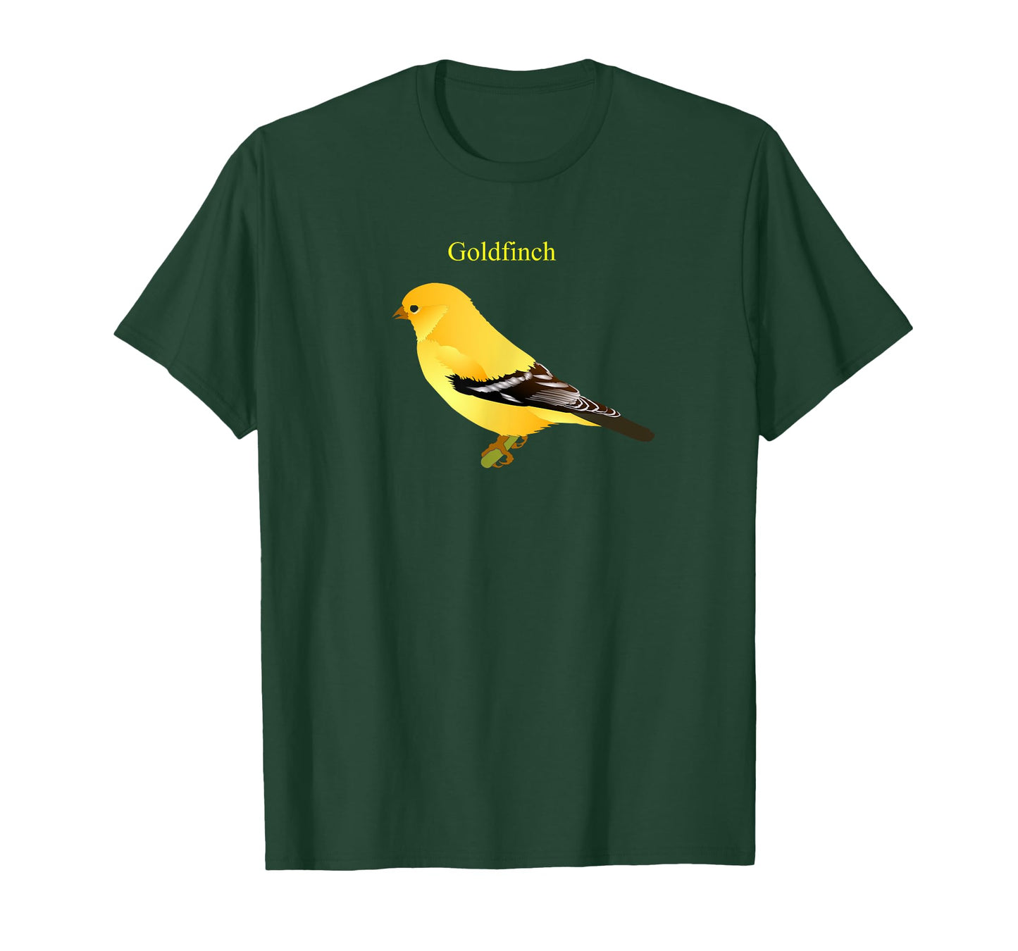 Yellow Finch Songbird Art T-Shirt