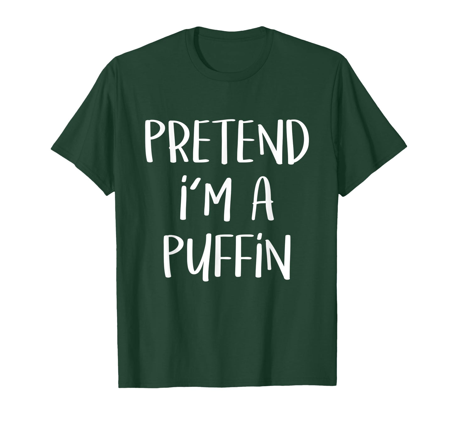 Pretend I'm A Puffin Bird Costume Funny Halloween Party T-Shirt