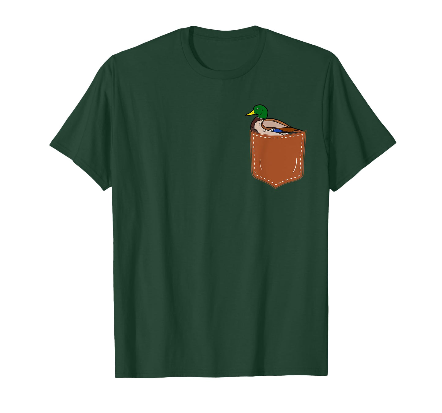 Cute Mallard bird in Small Pocket,Funny Mallard Lover T-Shirt