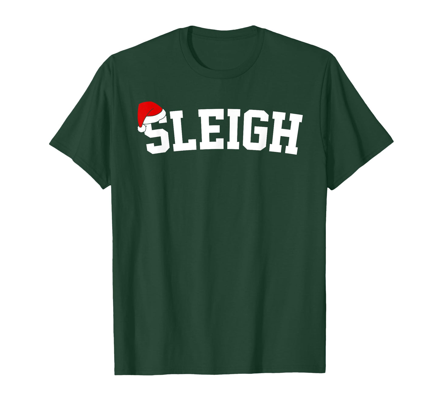 Sleigh Christmas Santa Hat Matching Christmas Family Pajama T-Shirt