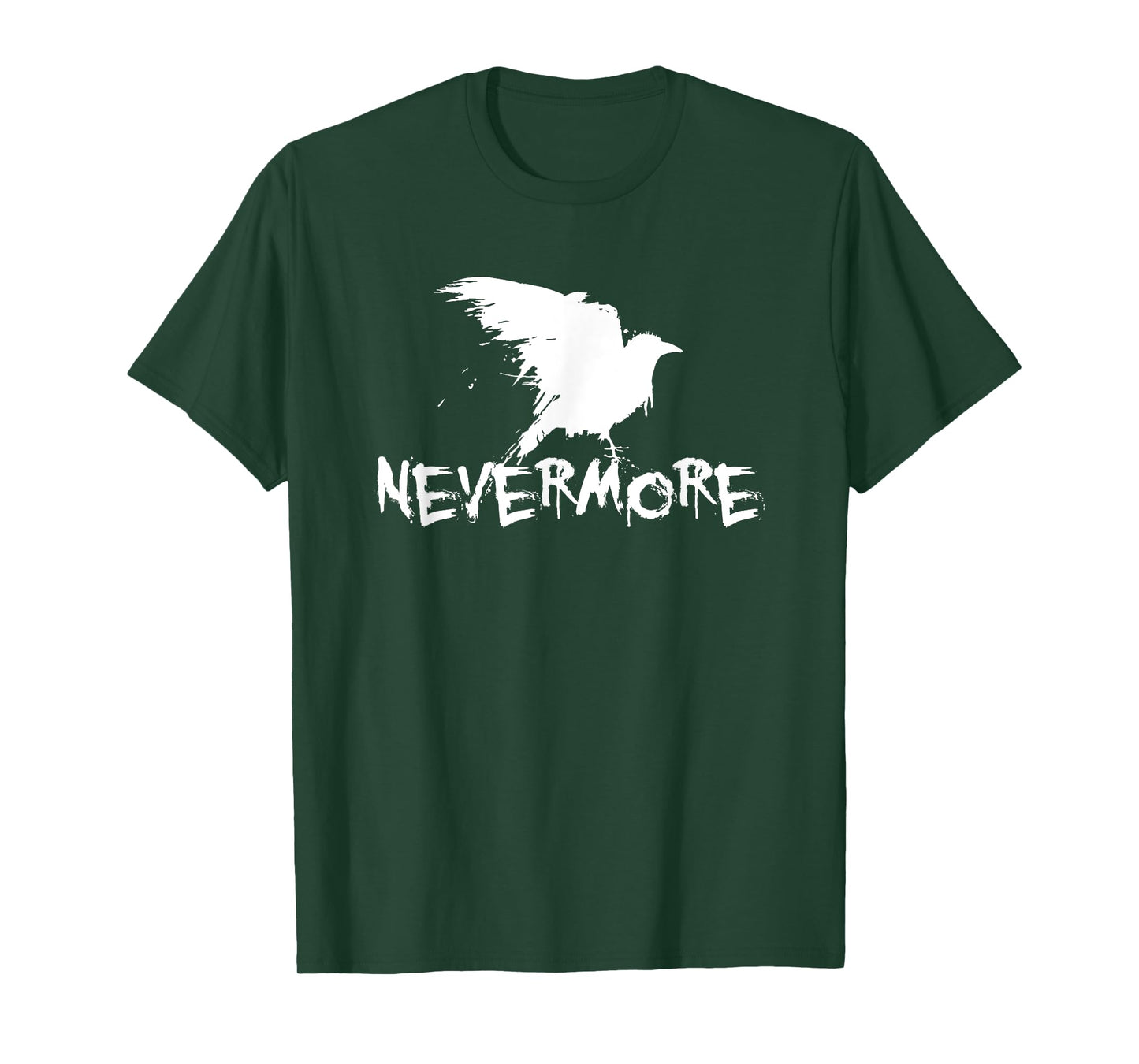 Quoth The Raven Nevermore by Edgar Allan Poe Gothic Crow T-Shirt