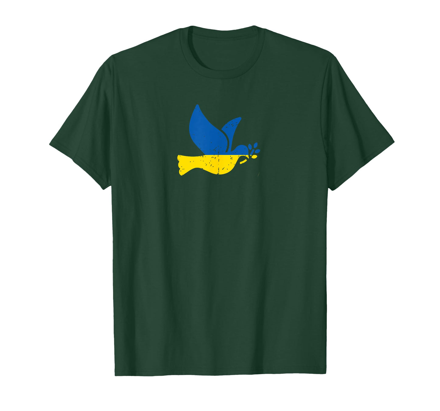 Ukrainian Peace Bird - Ukraine Flag Blue and Yellow Vintage T-Shirt