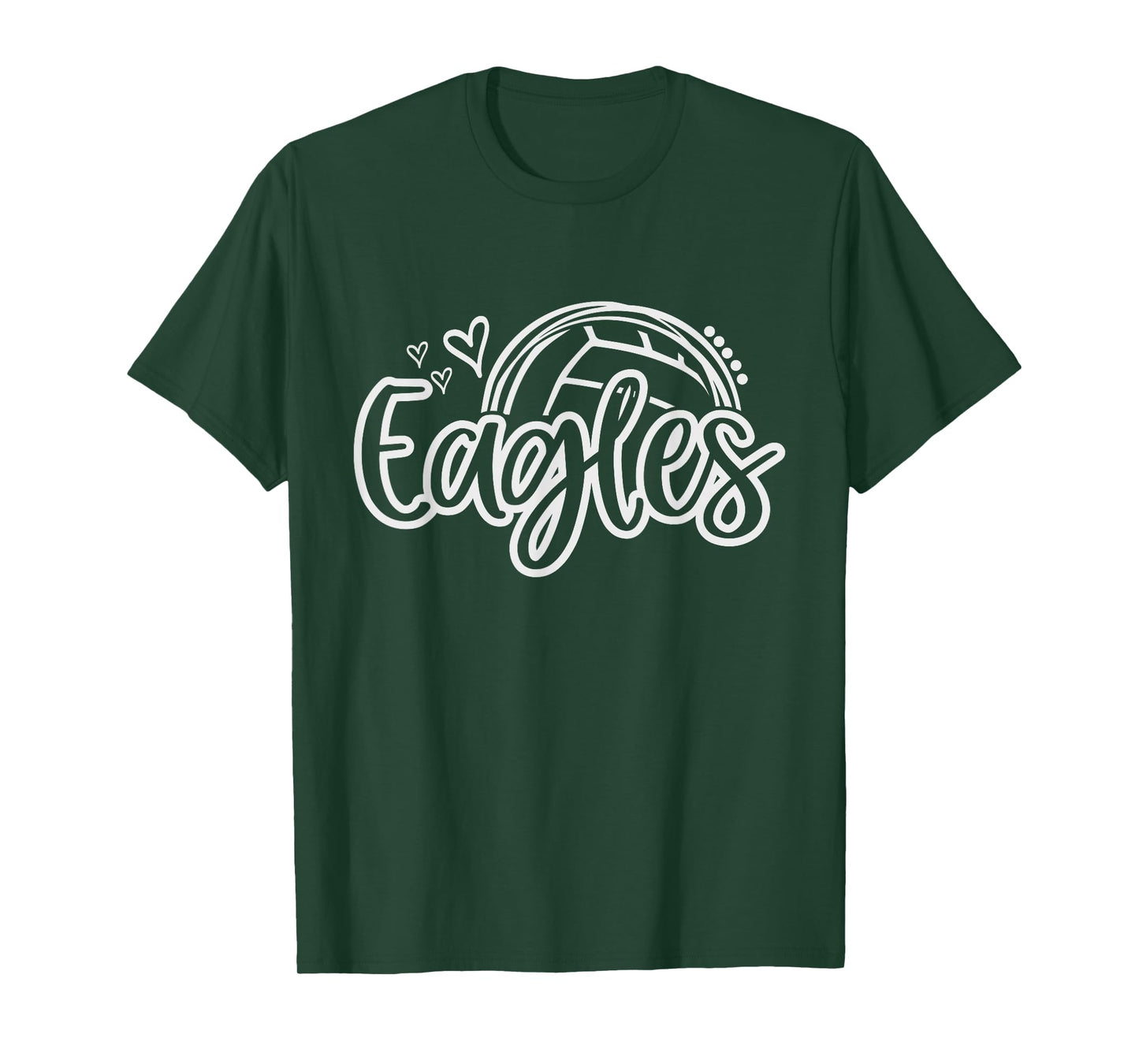 Volleyball Eagle School Sports Fan Team Spirit T-Shirt
