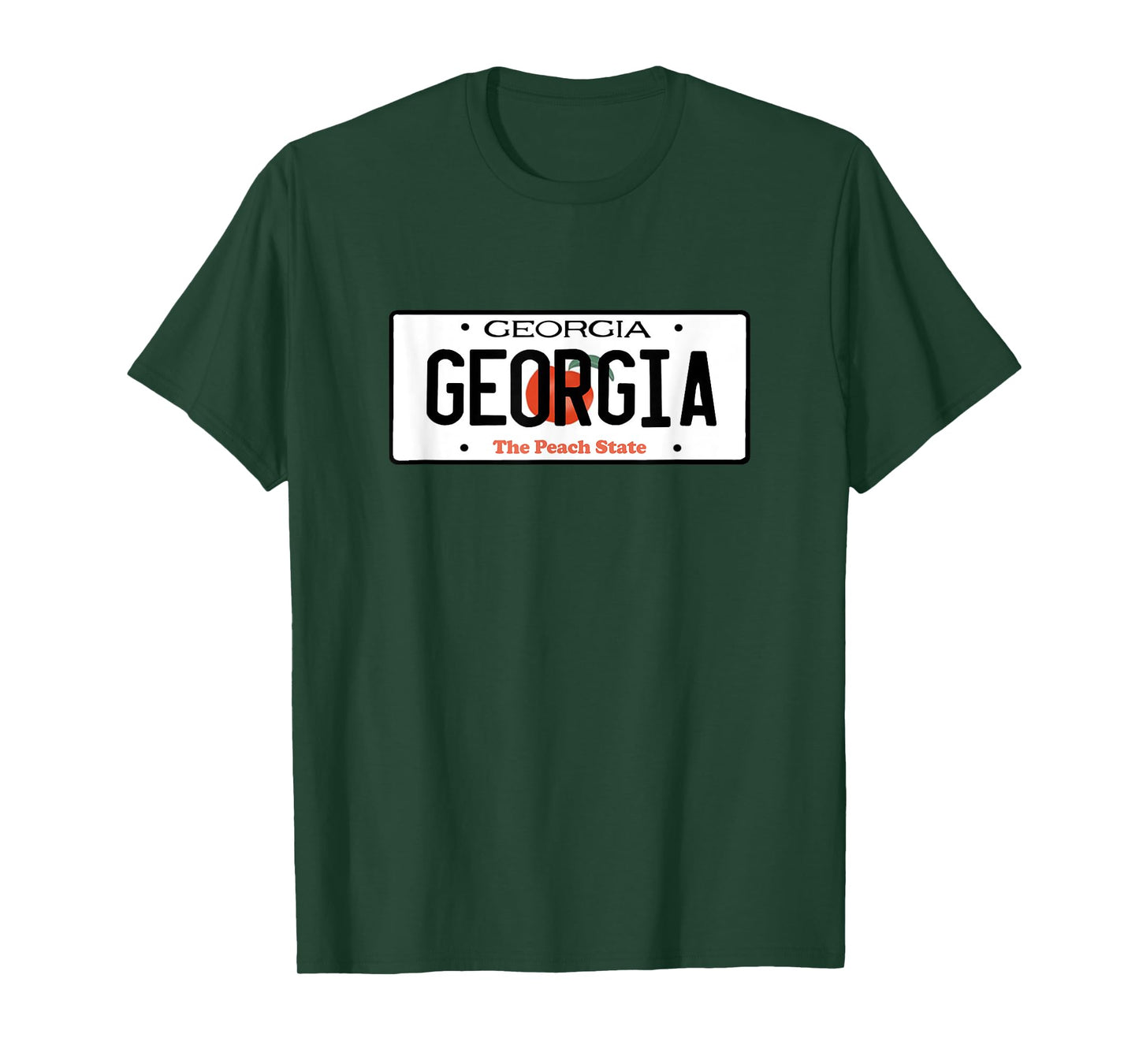 Georgia License Plate - Throwback Design - Classic T-Shirt