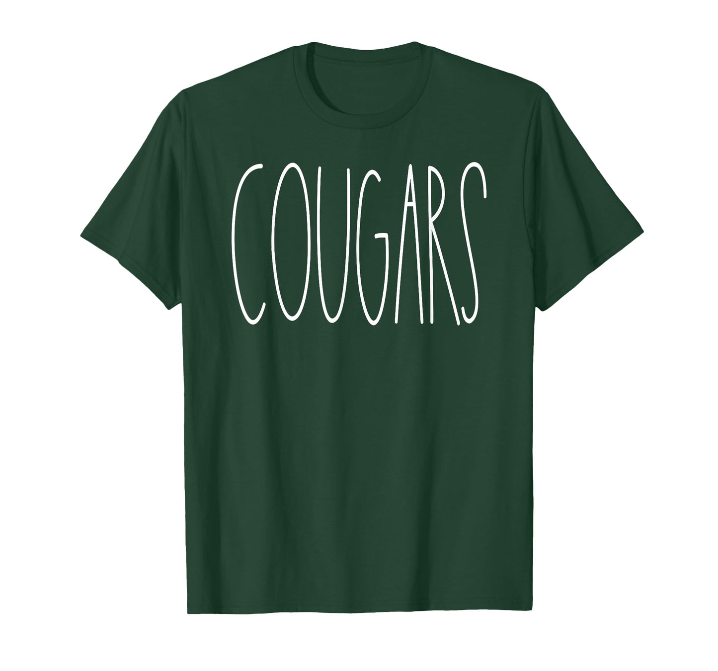 Cougars School Spirit Team Mascot Teacher Gift T-Shirt for Men Women