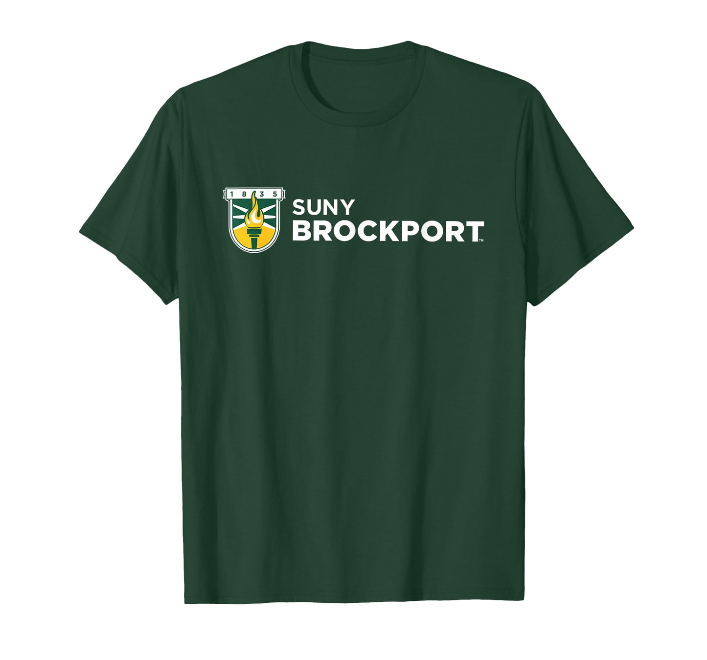SUNY Brockport Golden Eagles Institutional Shield Logo T-Shirt