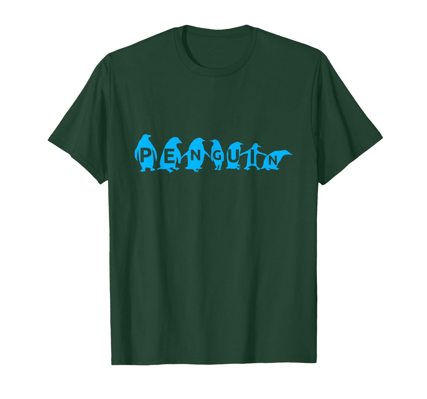 UAB KIDKIS Penguin Funny Blue Themed Nature Enthusiastic Gift T-Shirt