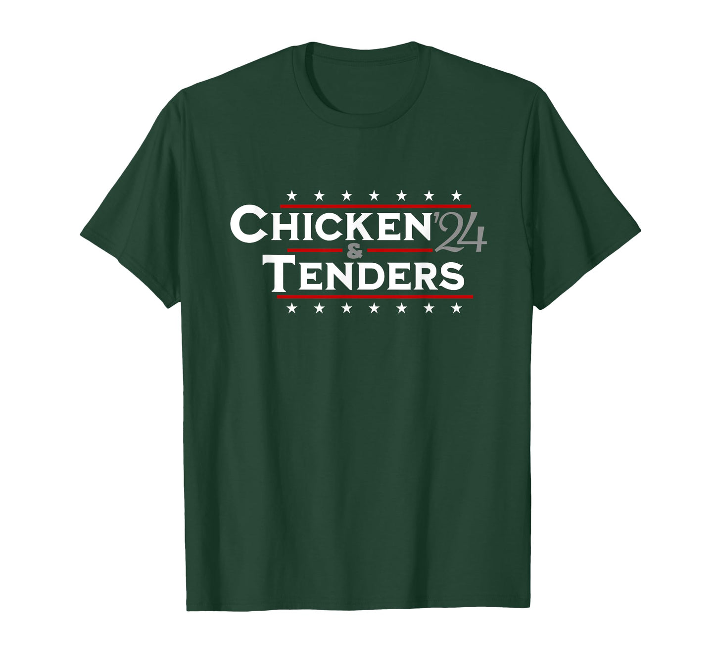 Chicken Tenders Men Women Vote Funny Political 2024 Election T-Shirt
