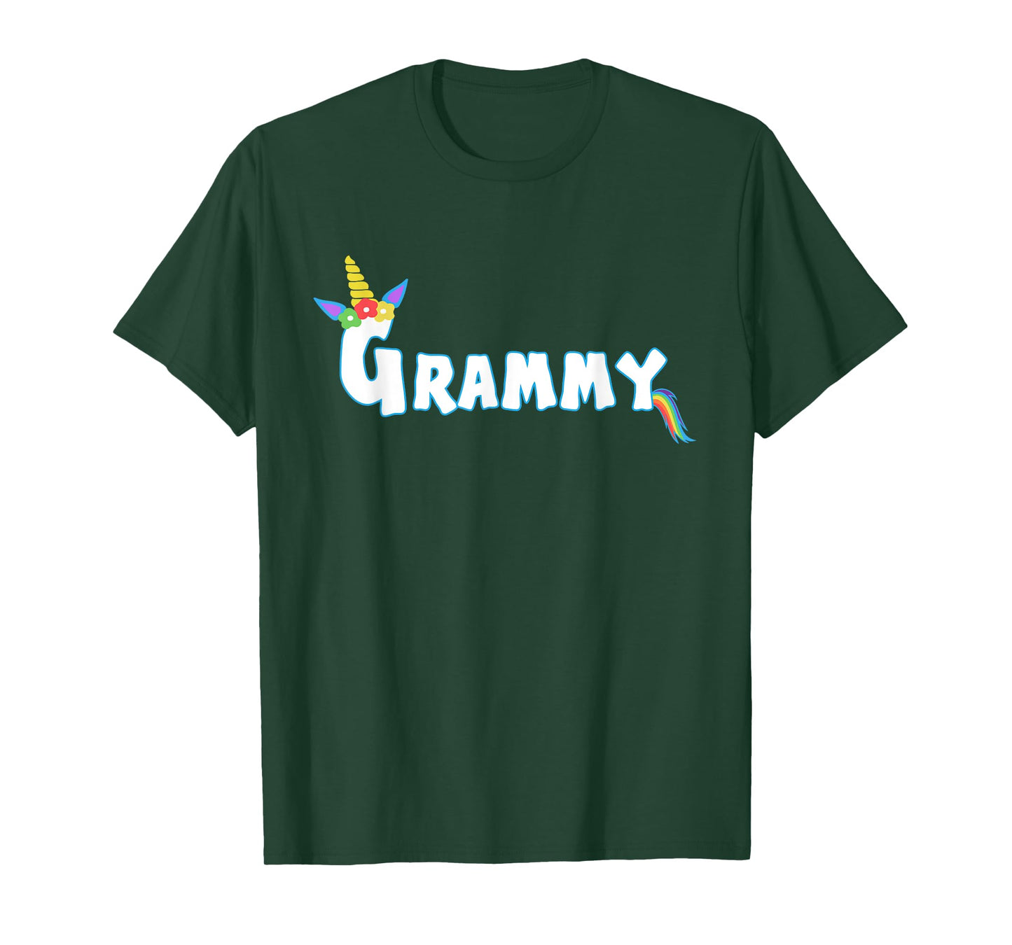 Unicorn Birthday Girl Funny Grammy Grandma Family Matching T-Shirt