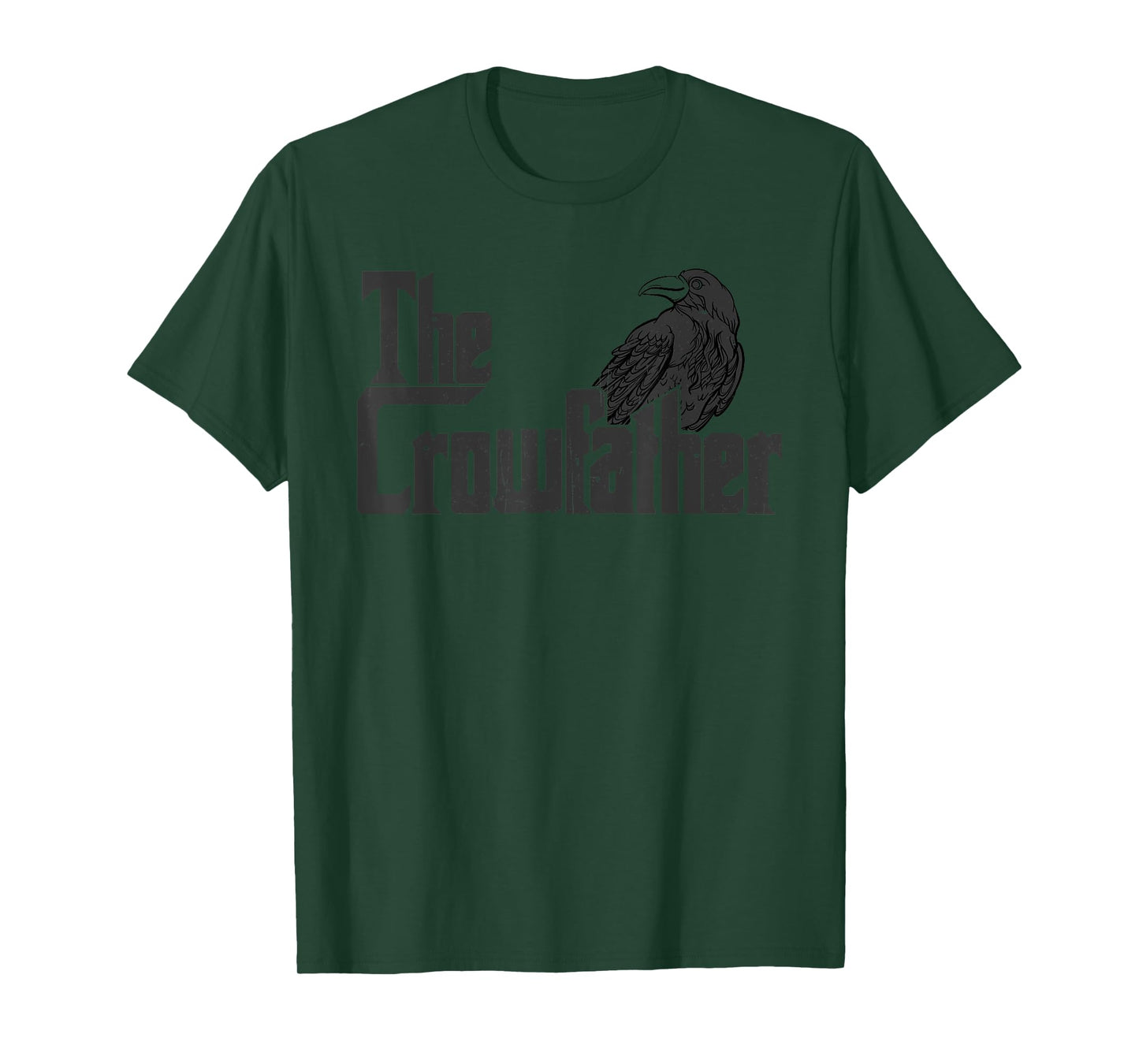 The Crowfather Raven Graphic Black Crow T-Shirt