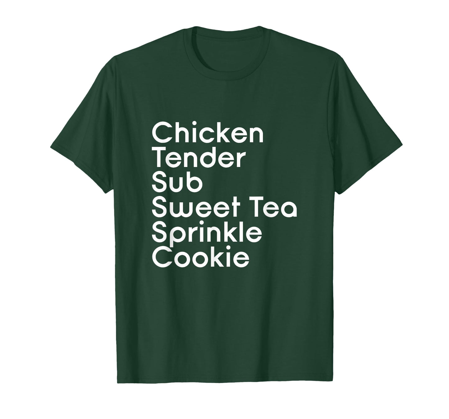 Chicken Tender Sub Sweet Tea Sprinkle Cookie - Pub Sub Order T-Shirt