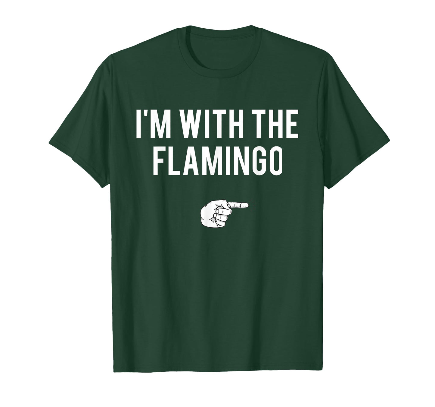 I'm With Flamingo Halloween Costume Party Matching Flamingo T-Shirt