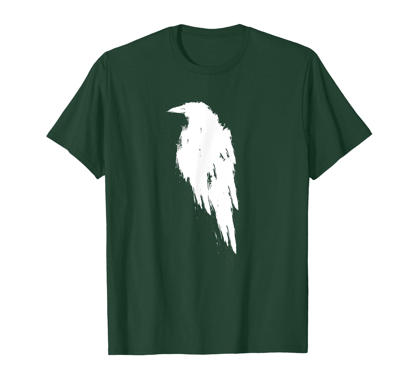 Retro Vintage White Raven Crow T-Shirt