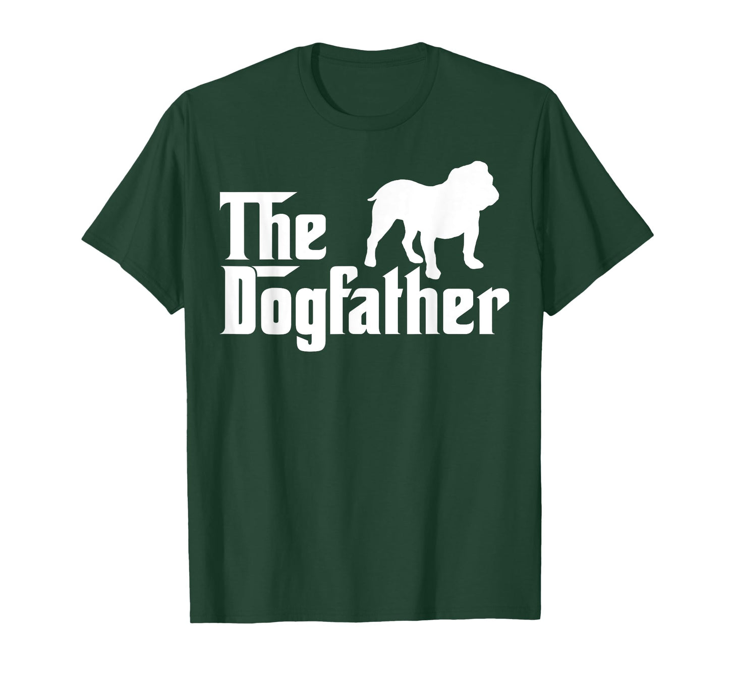 The Dogfather Bulldog Funny T-Shirt T-Shirt