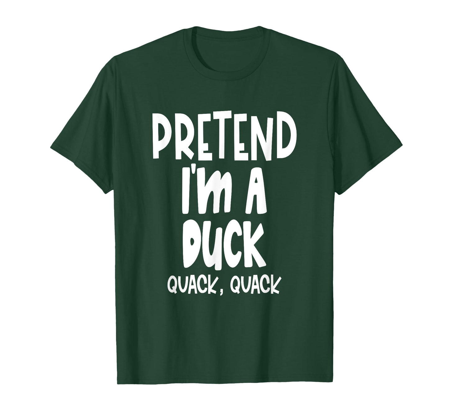 Fun Pretend Duck Shirt - Lazy Halloween Duck Costume T-Shirt