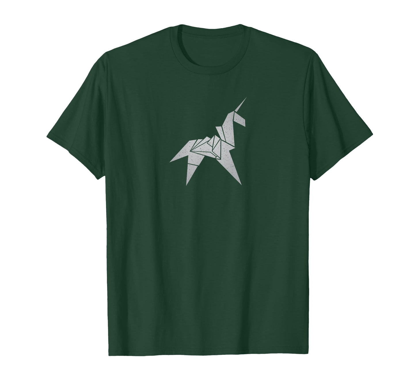 Unrealindeed Unisex-Adults Origami Unicorn Sci-Fi Nostalgia T-Shirt, Black, Small, Short Sleeve