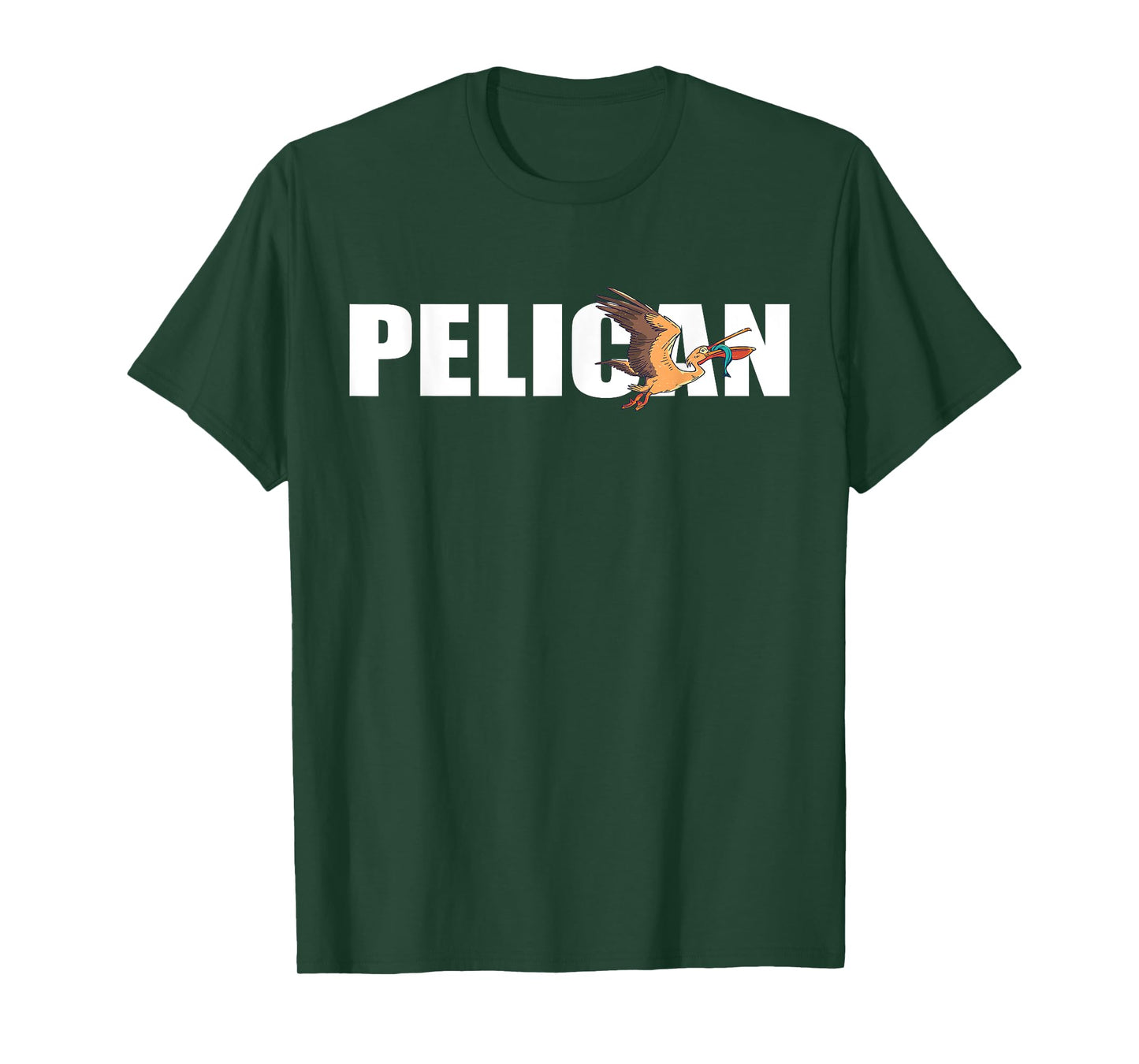 Pelican Fish Catch Tropical Bird Animal Pelican Bird Lover T-Shirt
