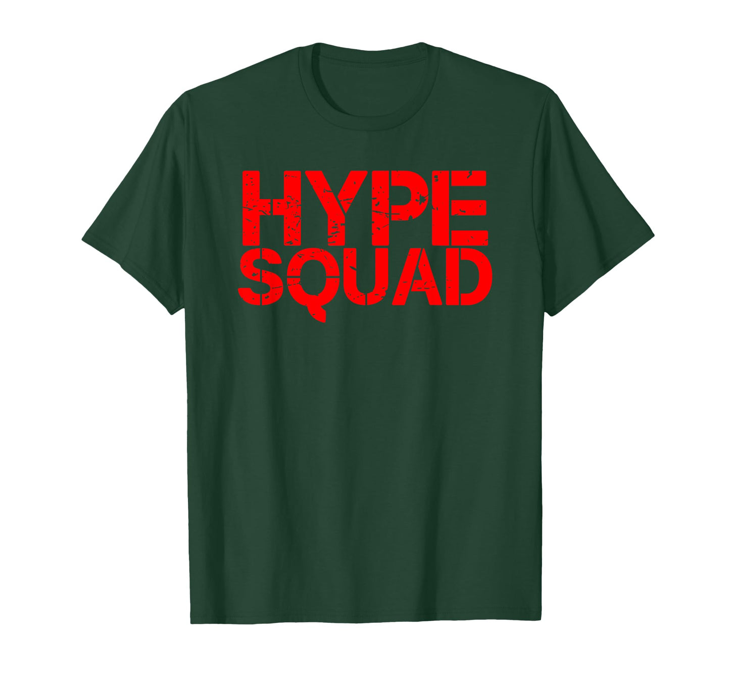 Hype Squad red distressed big game logo T-Shirt