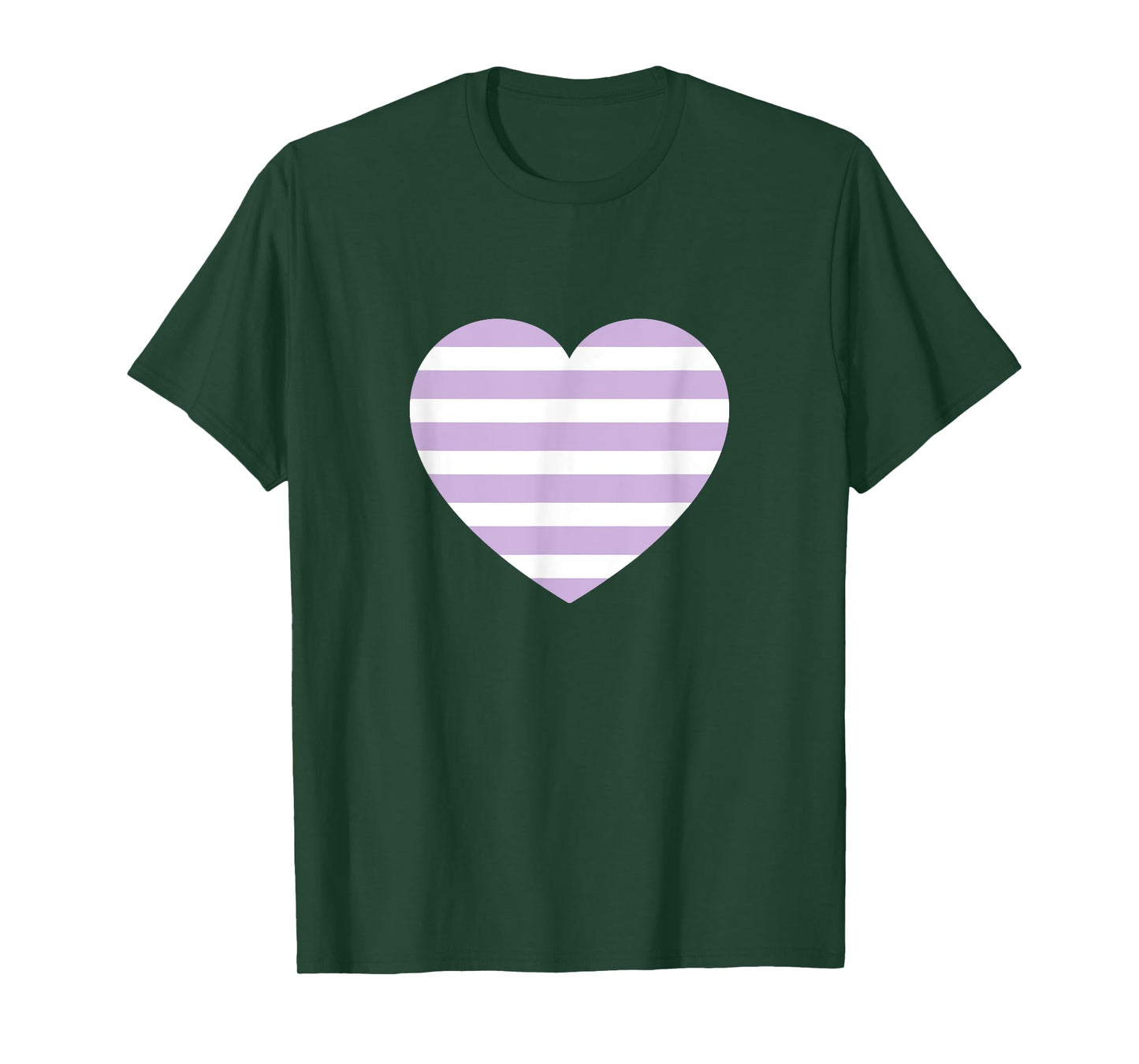 Cute Retro Lavender Mist Stripes Classic Minimalist Graphic T-Shirt