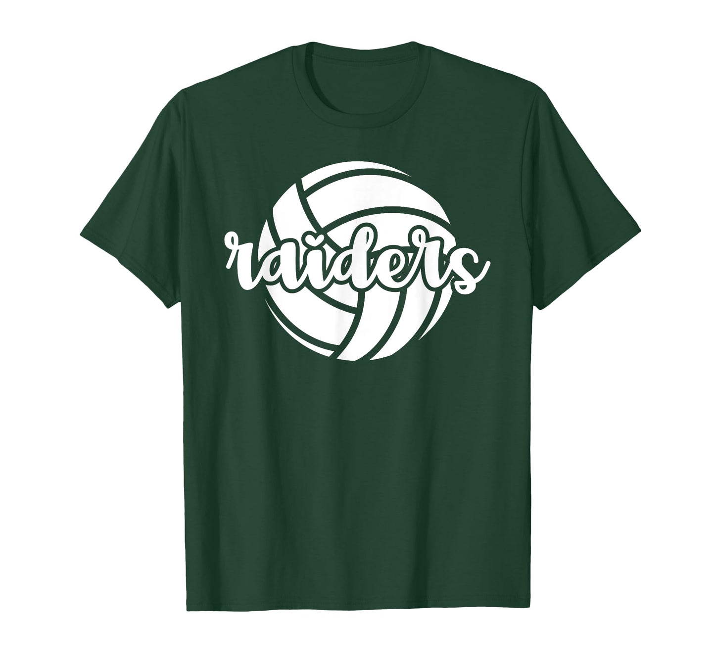 Raiders Volleyball Team Mascot School Spirit Game Night T-Shirt