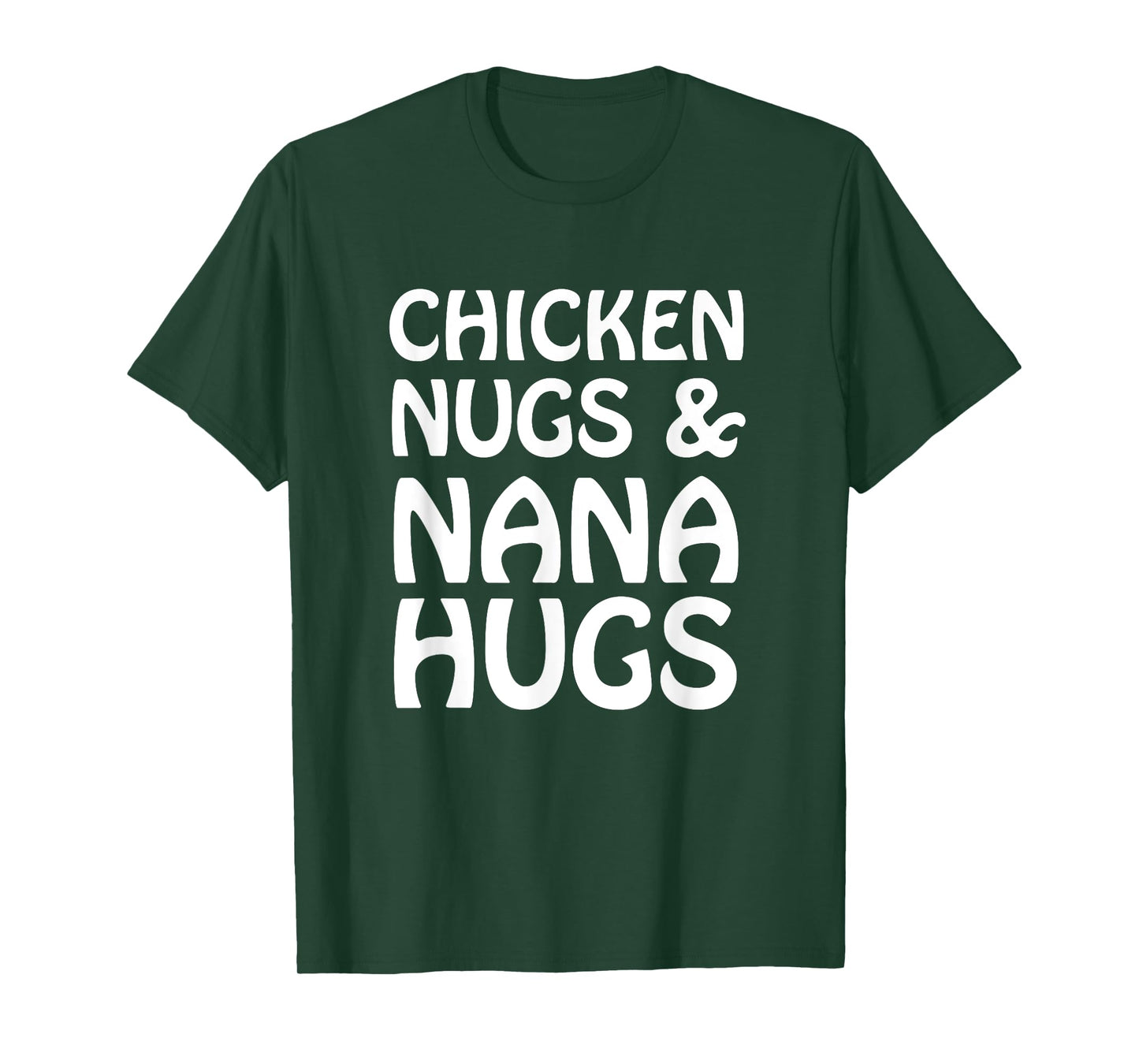 Chicken Nugs And Nana Hugs Funny Cute Kids Lt. T-Shirt