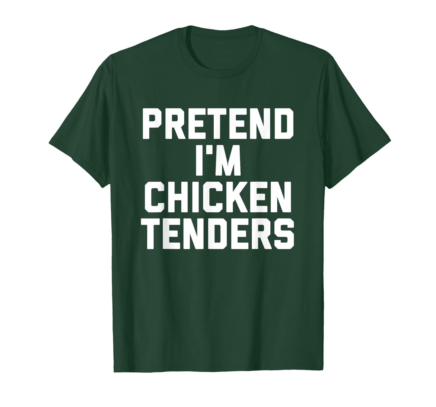 Chicken Tenders Funny Lazy Halloween Costume T-Shirt