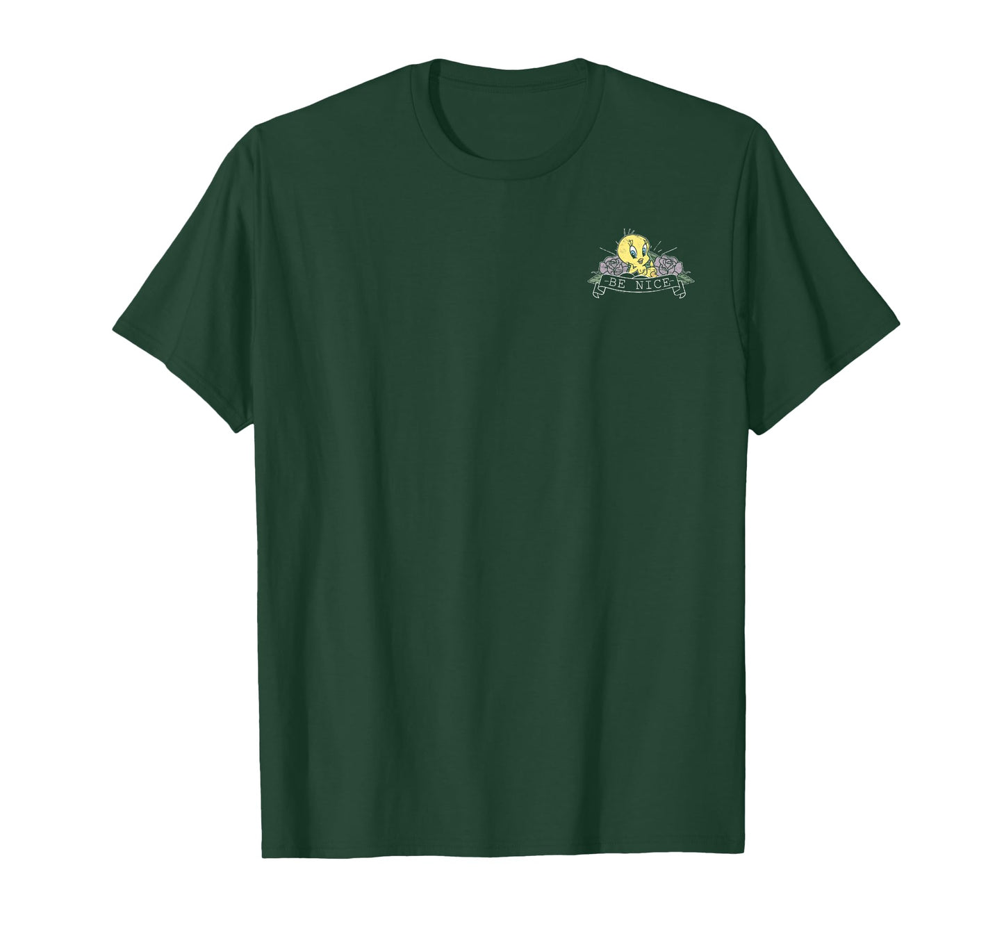 Looney Tunes Tweety Bird Be Nice Pocket T-Shirt