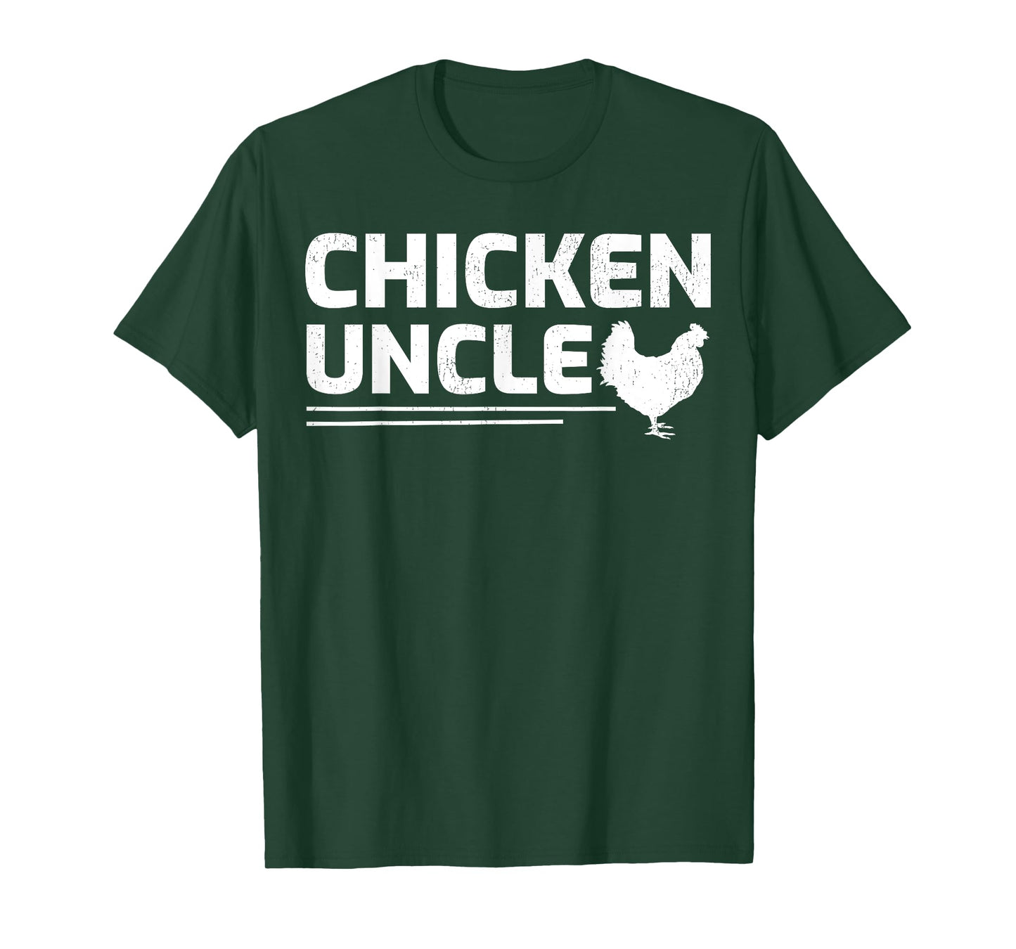 Chicken Farmer Retro Best Chicken Uncle Father's Day T-Shirt