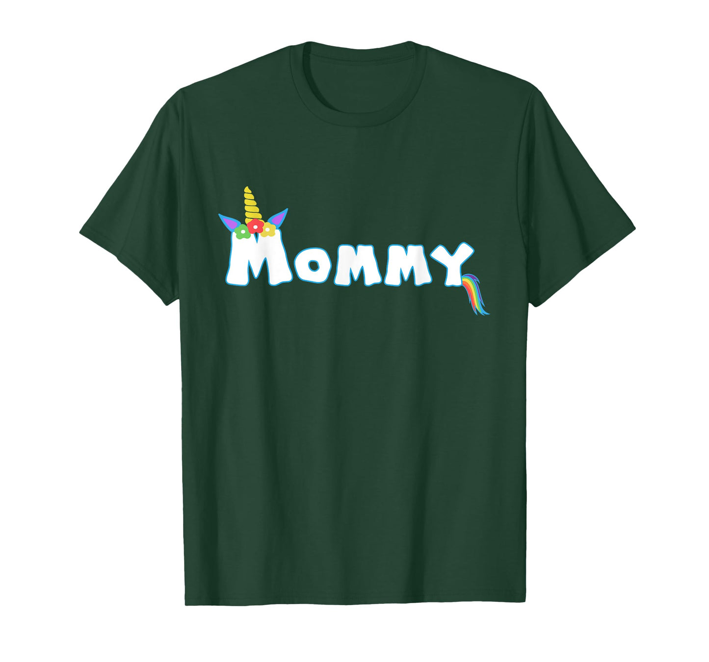 Unicorn Birthday Girl Funny Mommy Mom Family T-Shirt
