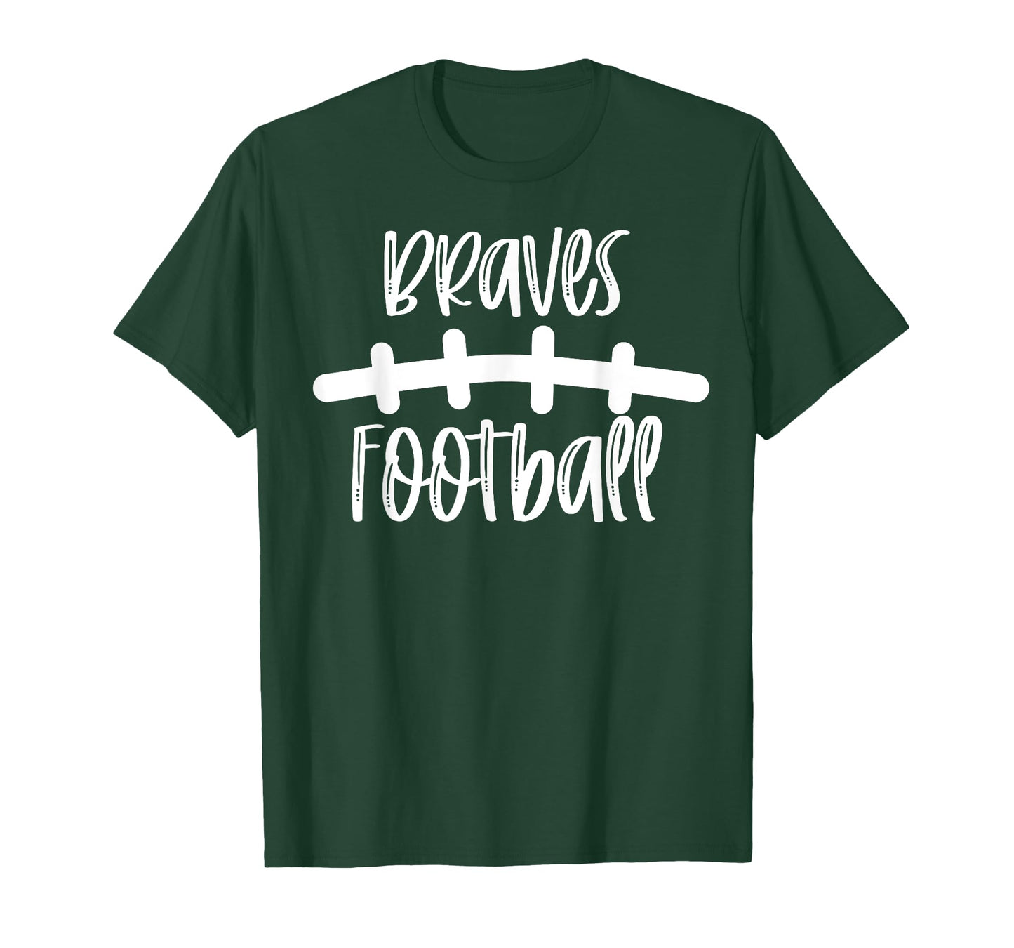 Braves Football School Spirit Team Mascot Game Night T-Shirt