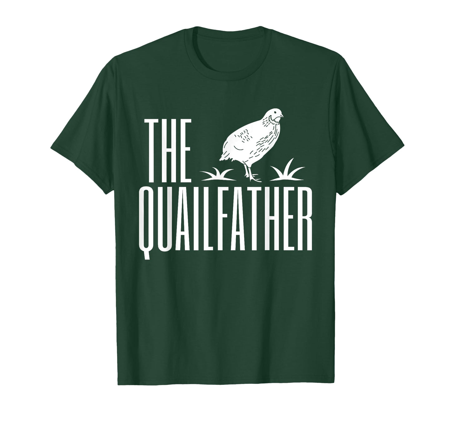 The Quailfather Dad Father's Day Quail Bird T-Shirt