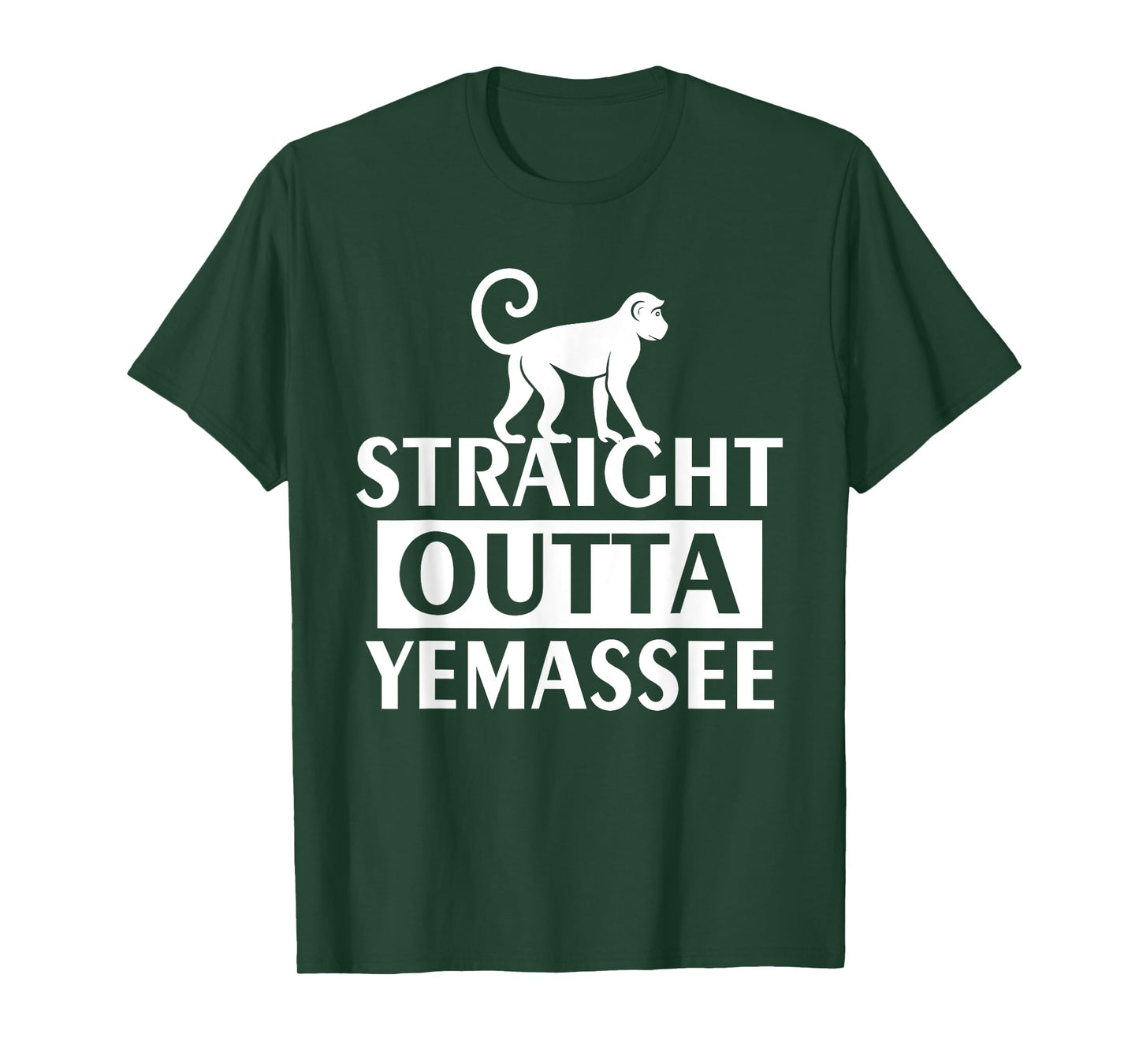 Straight Outta Yemassee Monkey Meme T-Shirt