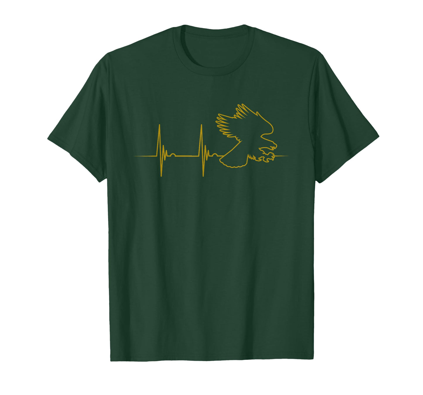 Great USA Eagle Heartbeat Funny American Bird Gift Men Women T-Shirt