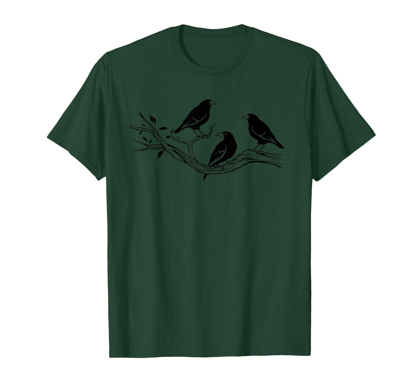 Cool Black Crow Product Bird Gift Norse Raven Crows On Wire T-Shirt