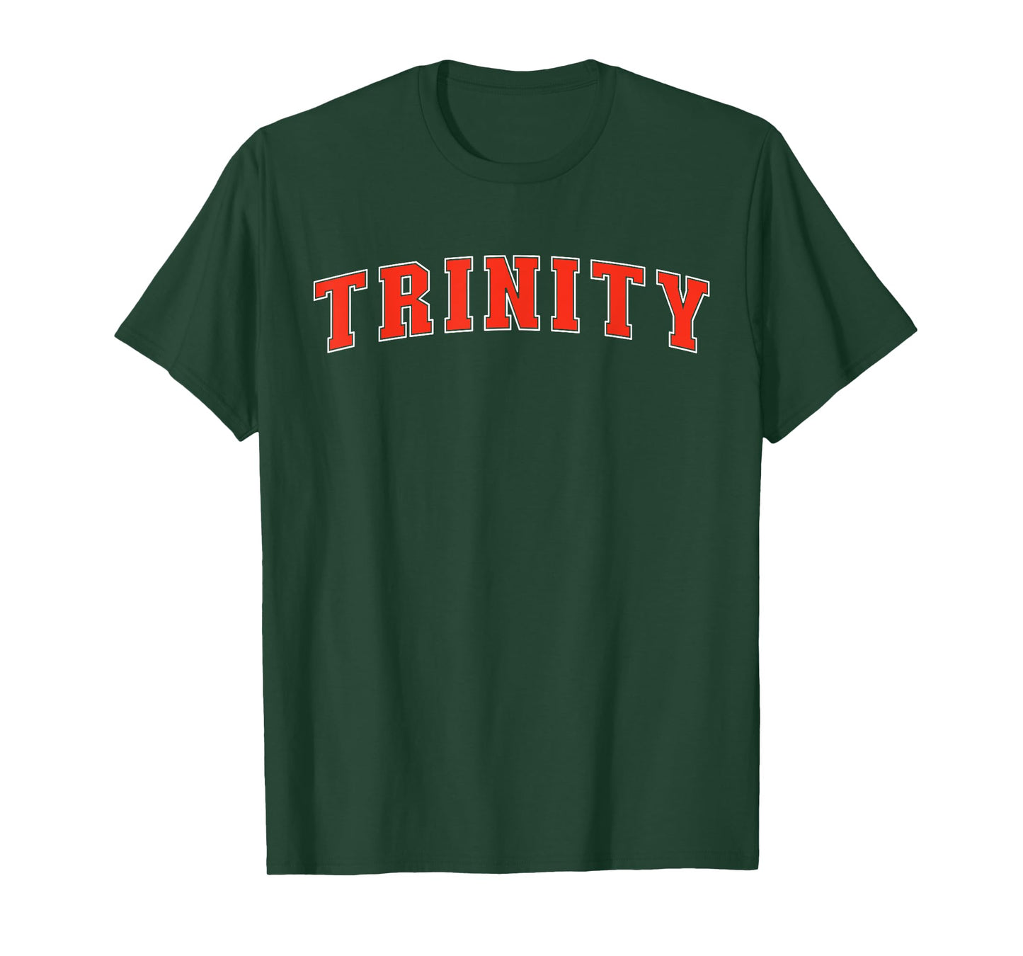 Trinity Texas TX College Style Red Text Trinity T-Shirt