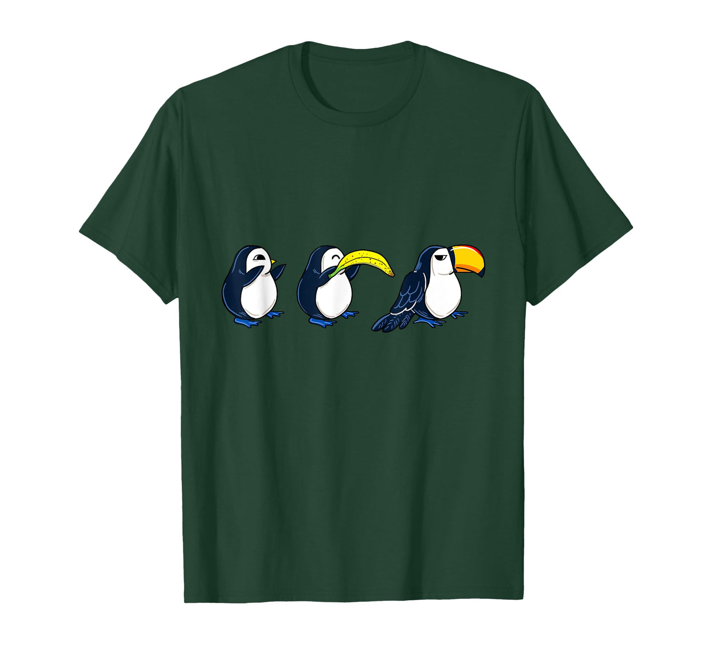 Bird Banana Toucan Funny Animal Puns Joke Humor Memes Gift T-Shirt