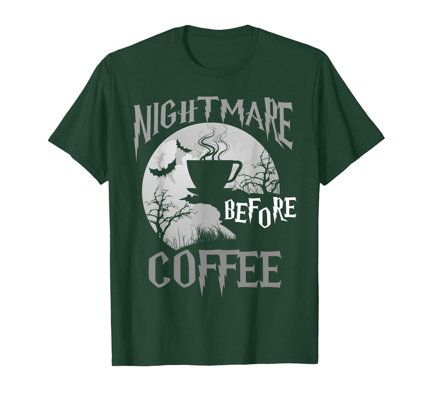 Cute Nightmare Before Coffee Halloween Shirt Funny Mug Gift T-Shirt