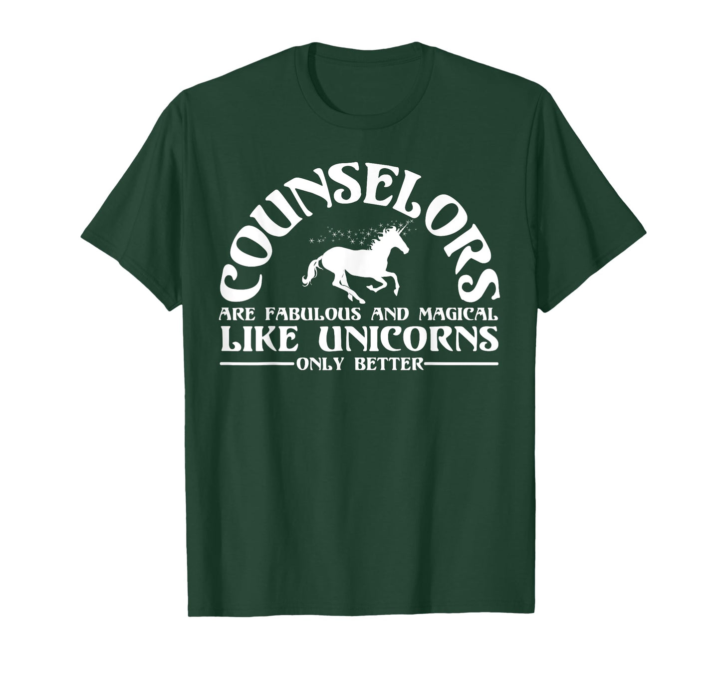 Funny Licensed Counselor Appreciation Unicorn Lover Humor T-Shirt
