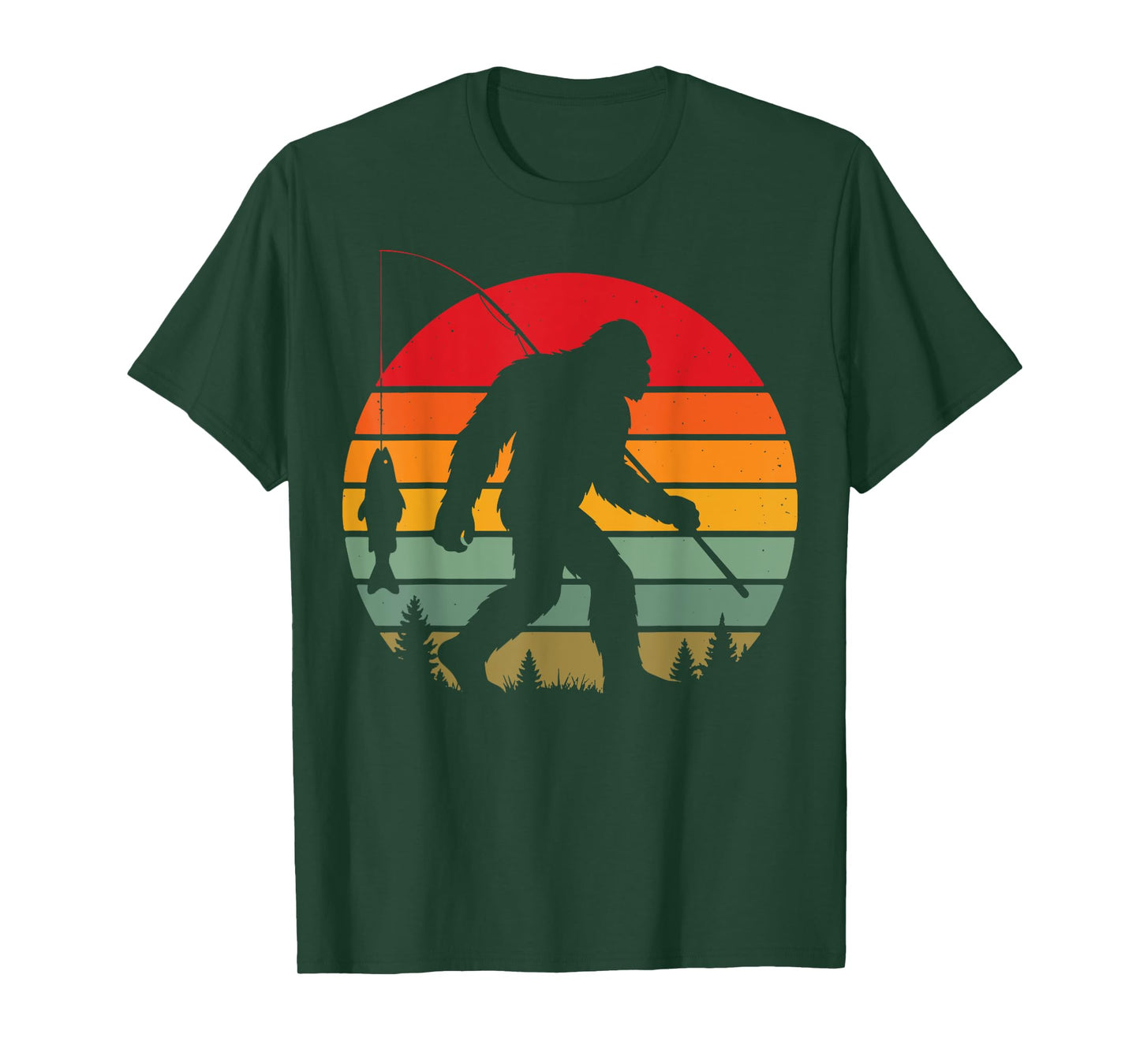 Bigfoot Fishing T-Shirt