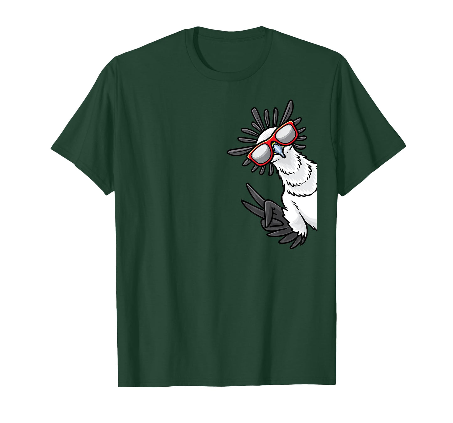 Secretary Bird From Side Secretarybird With Sunglasses T-Shirt