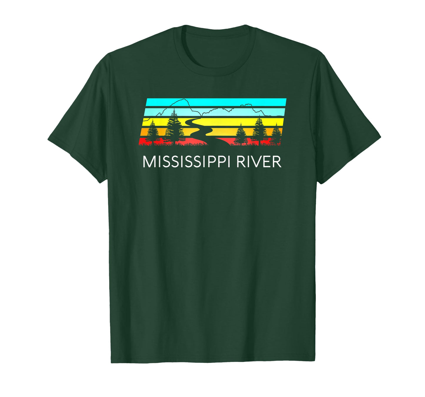 Mississippi River Retro Vintage Delta Louisiana Lake Itasca T-Shirt