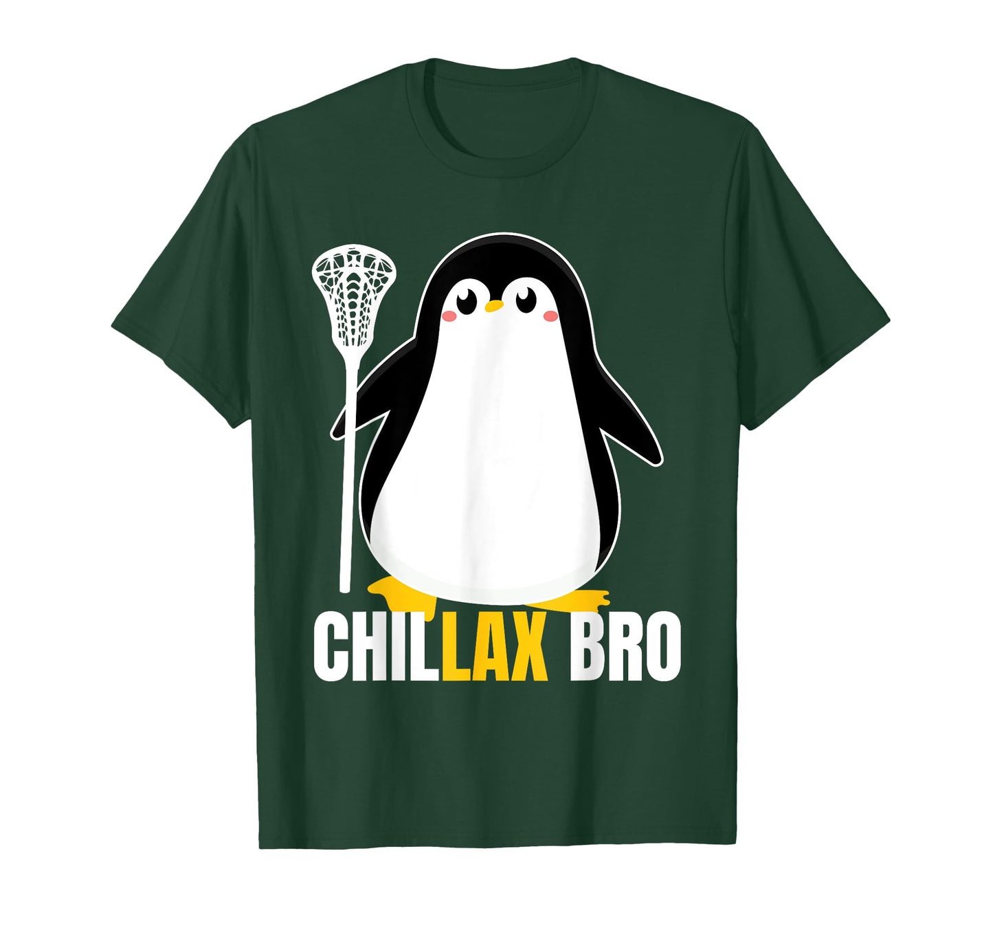 Lacrosse Penguin Funny LaX Team Lacrosse Christmas Pj T-Shirt