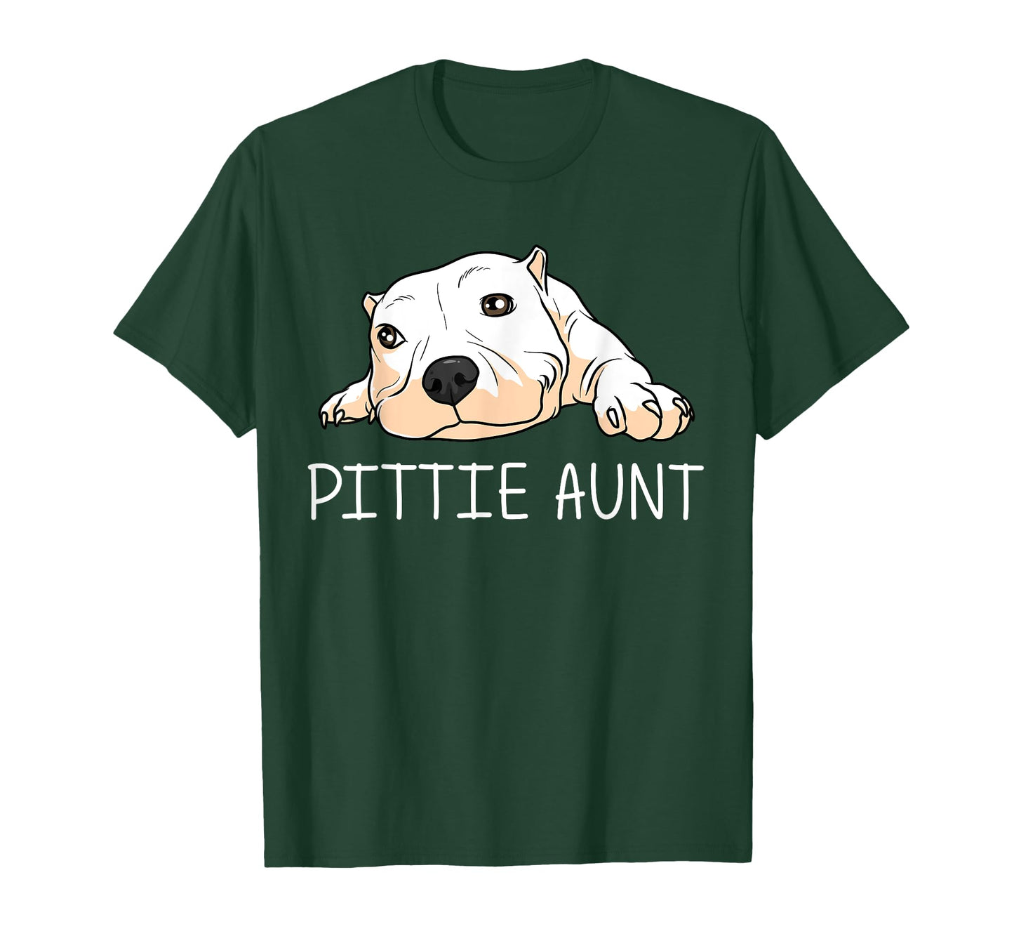 Funny Pitbull Gift For Aunt Women Canine Dog Puppy Animal T-Shirt