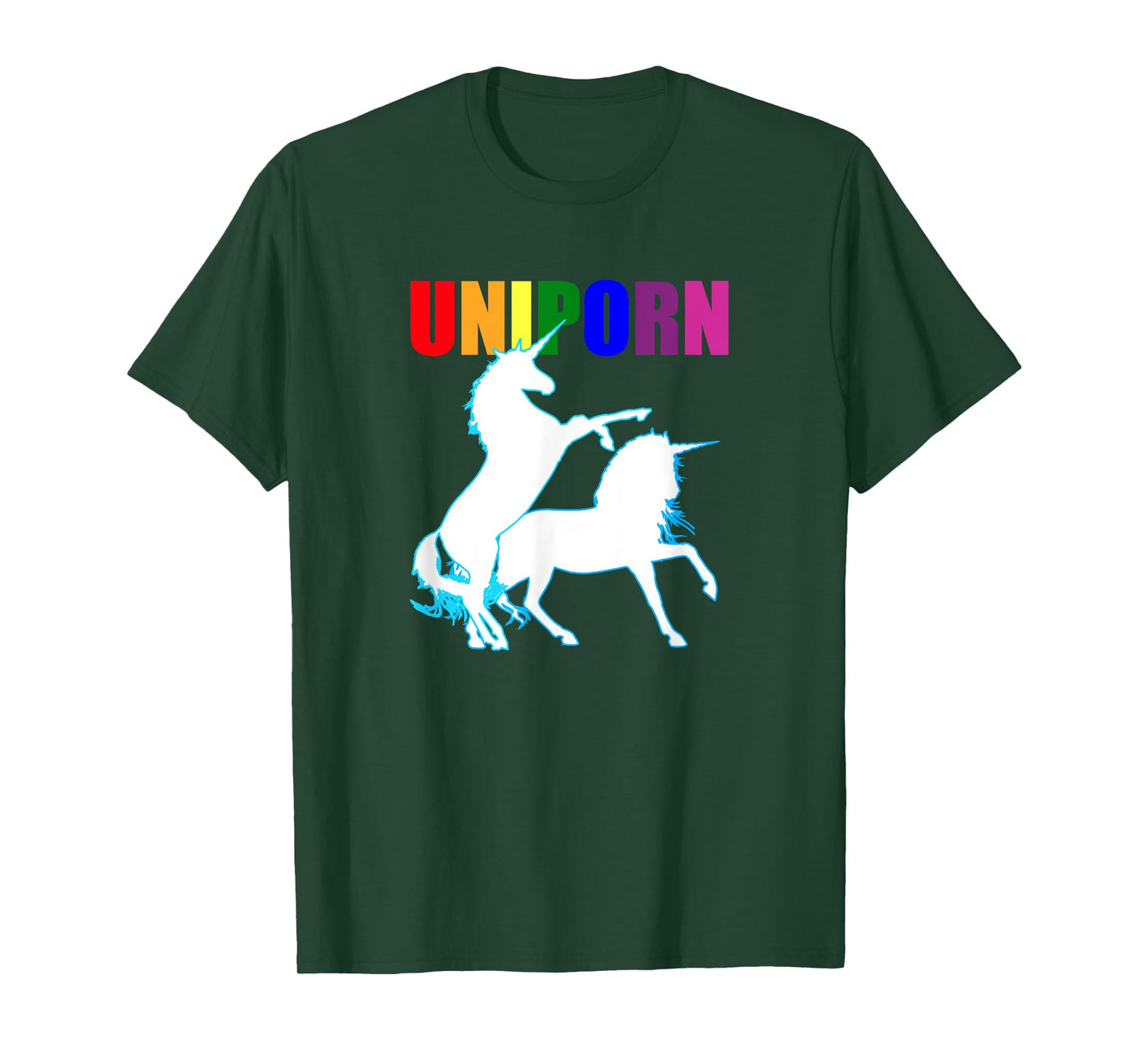 Funny Adult Gay Dirty Unicorn Inappropriate Naughty LGBT T-Shirt