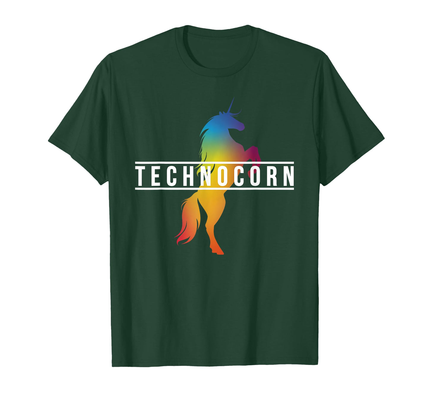 Dj I Technocorn I Techno Raver Music Festival Unicorn T-Shirt