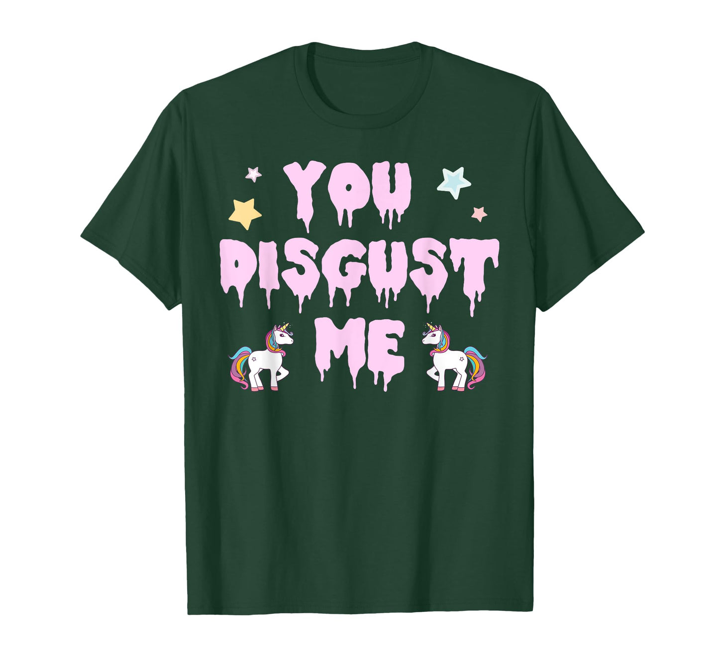 You Disgust Me Kawaii Pastel Goth Unicorn T-Shirt