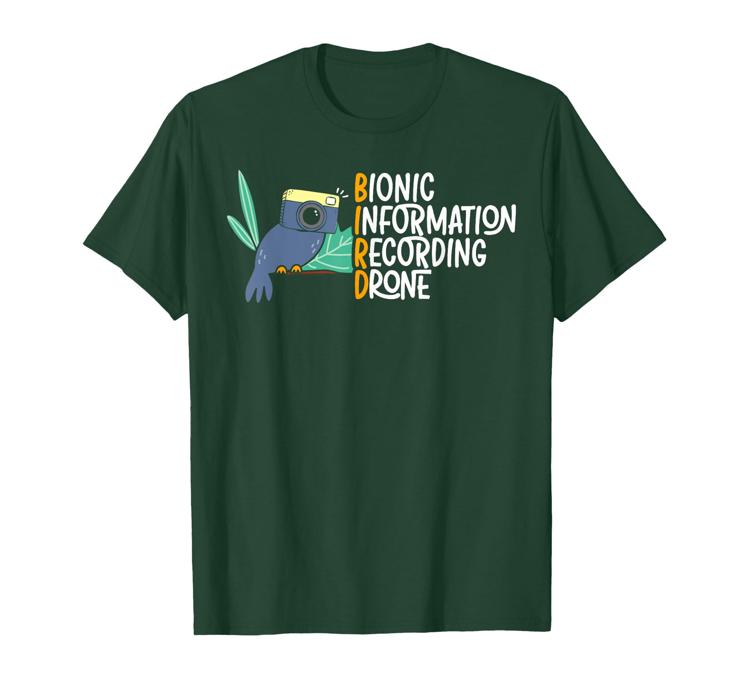 Bionic Information Recording Drone Bird Conspiracy Theory T-Shirt
