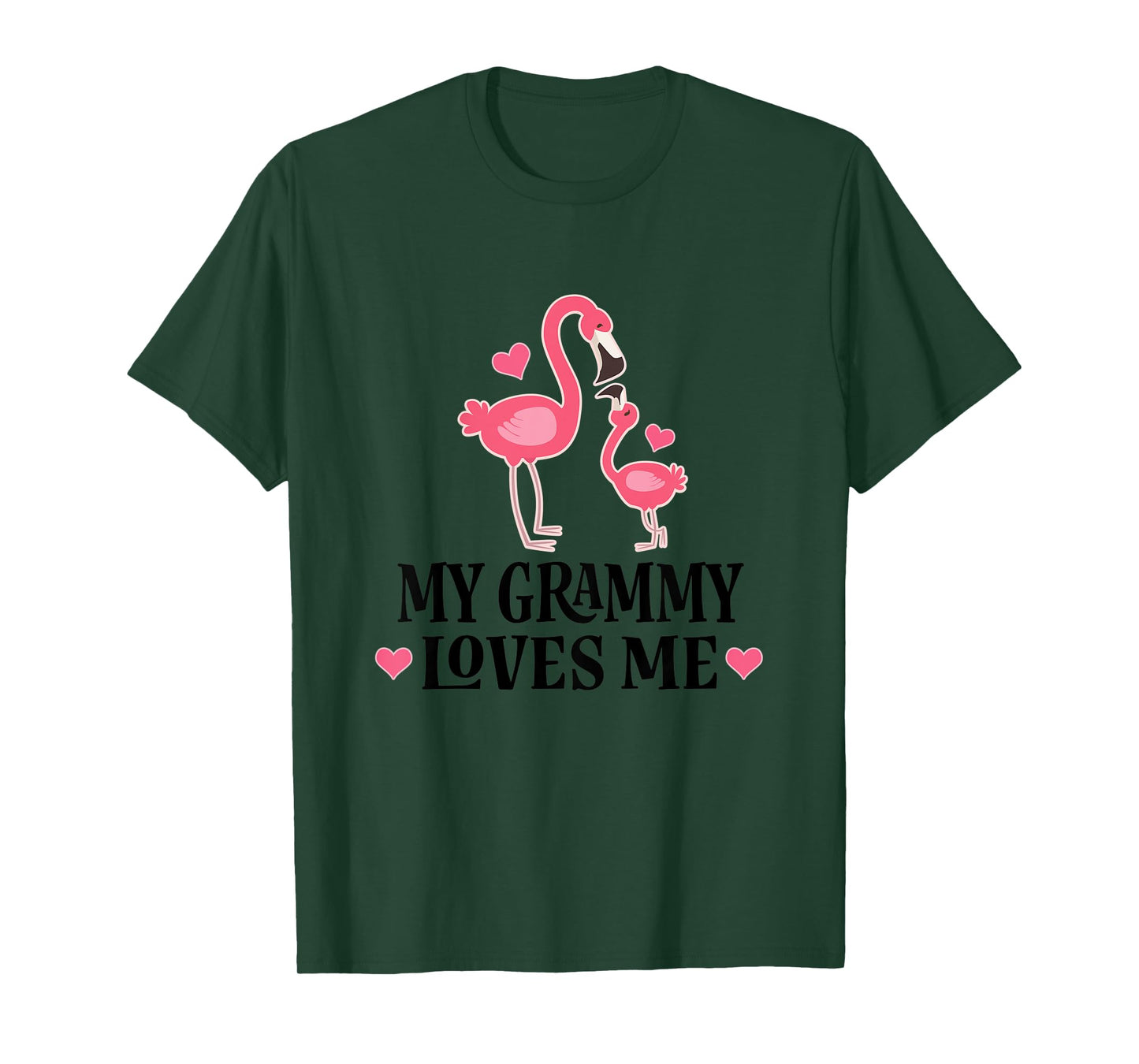Kids Grammy Loves Me Cute Flamingo Gift for Grandchild T-Shirt